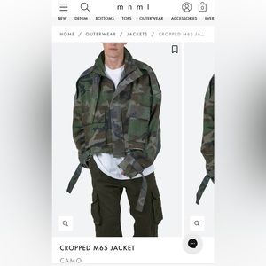 MNML Cropped Camo Jacket